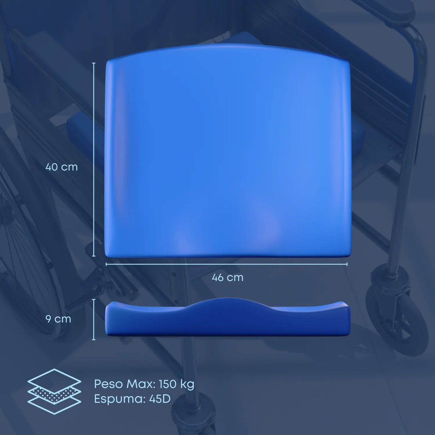 Cojín anatómico Theramax para Silla de Ruedas