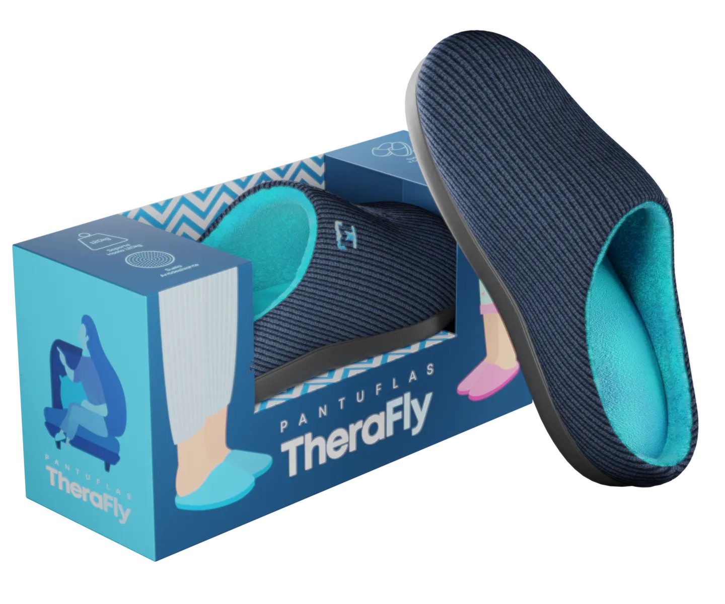 Pantuflas de espuma viscoelástica TheraFly