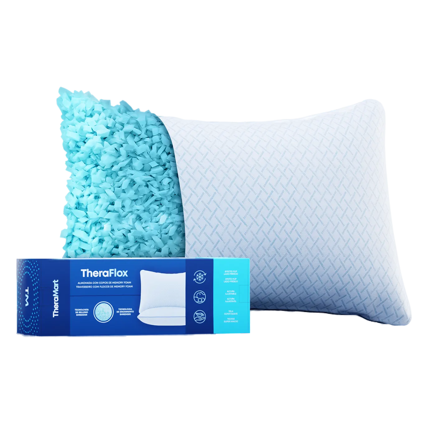 Almohada con copos de gel Fresco TheraFlox