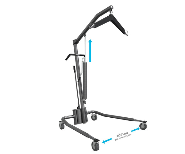 Grúa hidráulica para levantar pacientes Theramotion